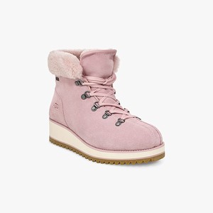 Ugg Birch Lace-Up Shearling Women All-Weather Boots Pink (6427XUEOI)